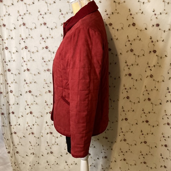 CHARTER CLUB snap front jacket Red Small petite - Picture 4 of 8
